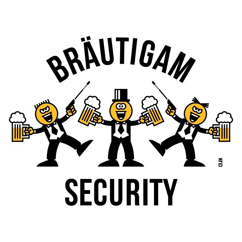 Bräutigam Security (JGA / Karikatur / Tanz / 3C B)