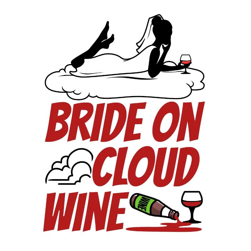 Bride on cloud wine