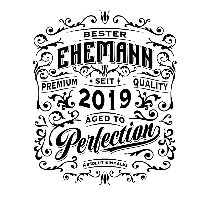 Bester Ehemann seit 2019, Retro, Hochzeitstag
