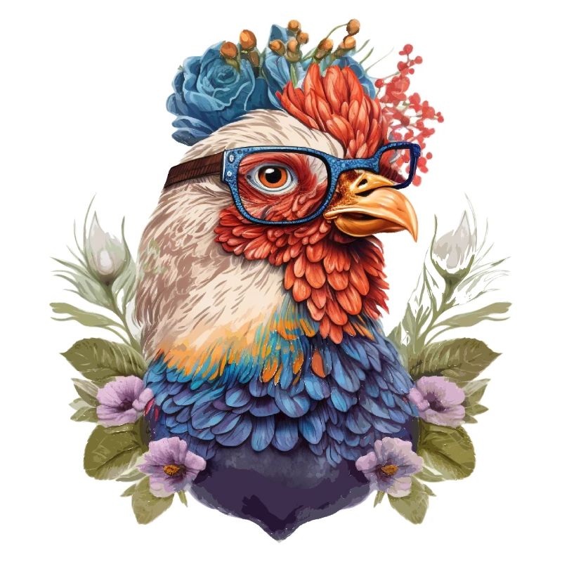 Funny hen