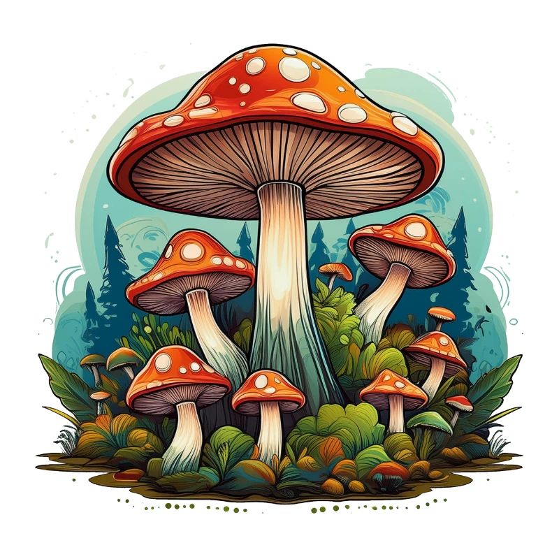 Mushrooms in the forest – toadstools bring good luck!