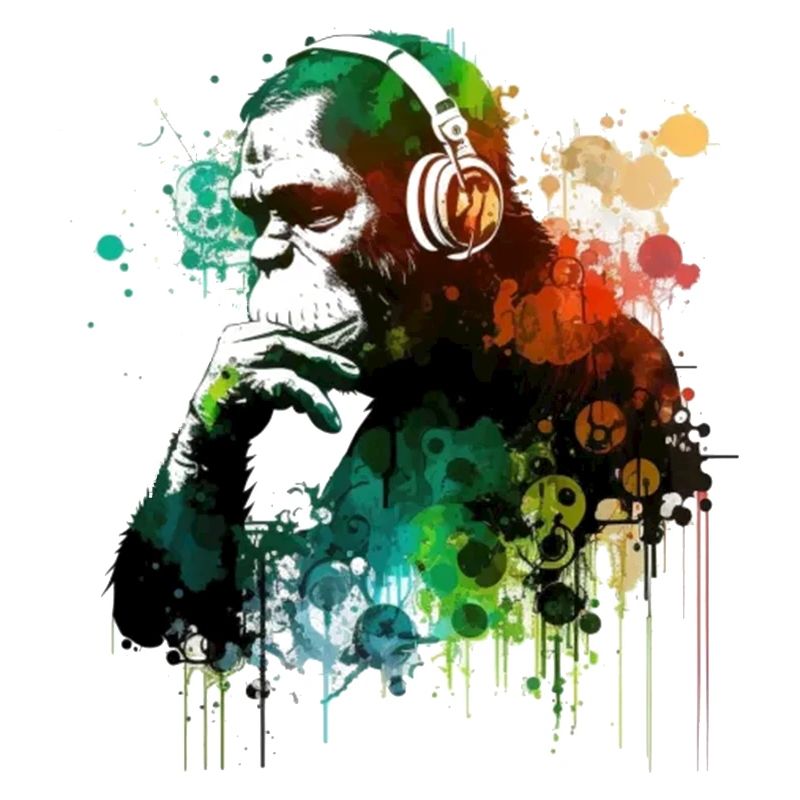 Banksy DJ Monkey Thinker