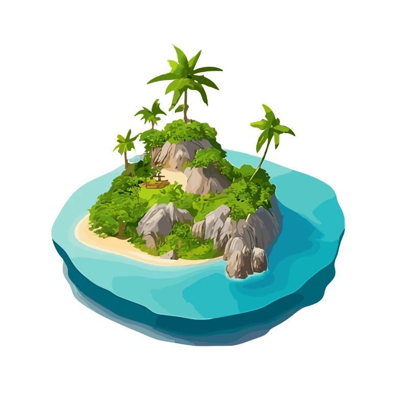 Island vectorized