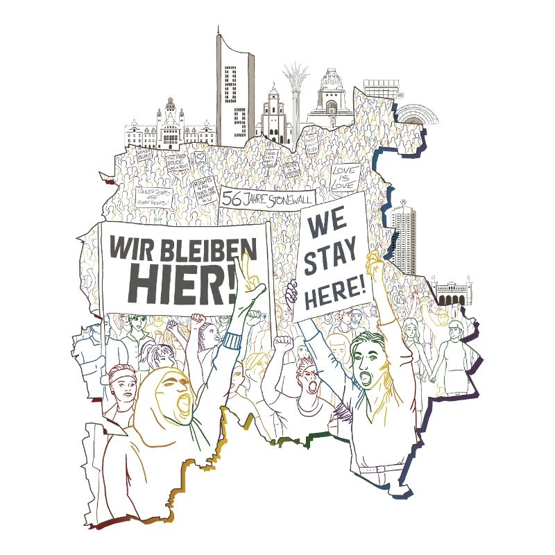 On reste ici ! - CSD Leipzig 2025