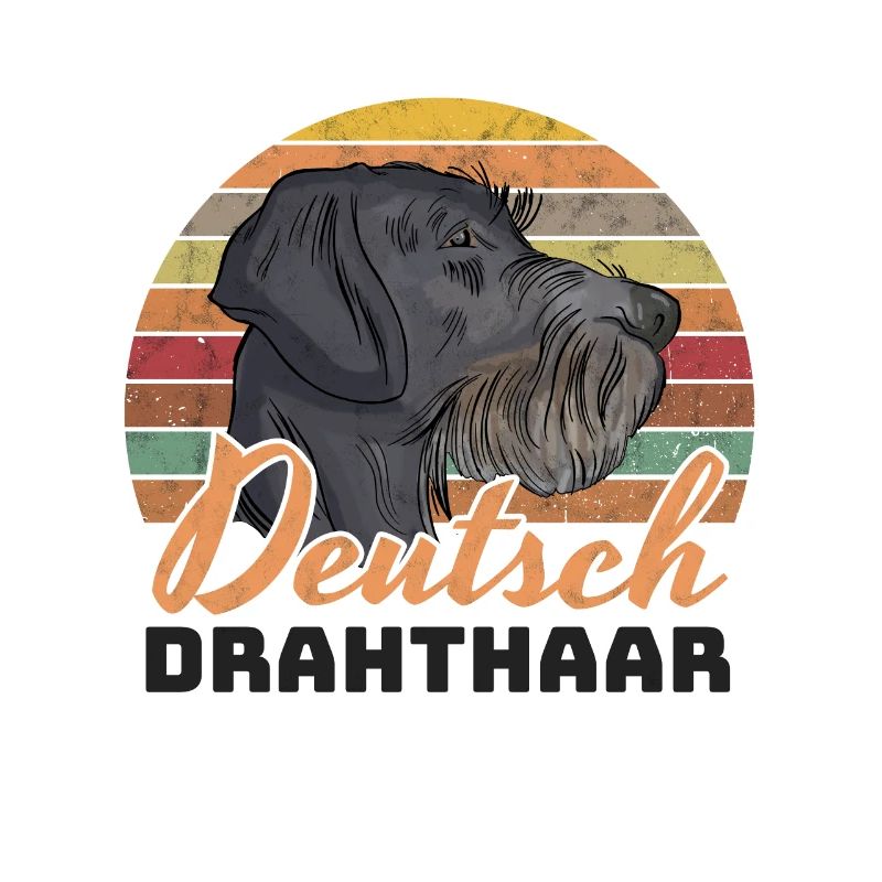 German Wirehaired Pointer Hound Dog