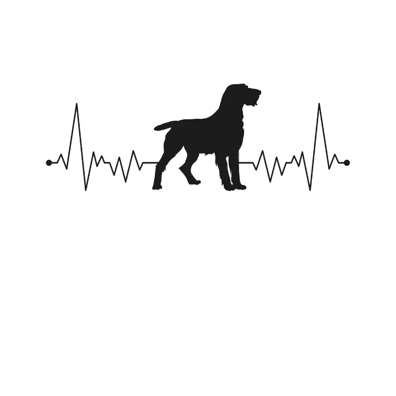 German Wirehaired Pointer Heartbeat Hound Dog