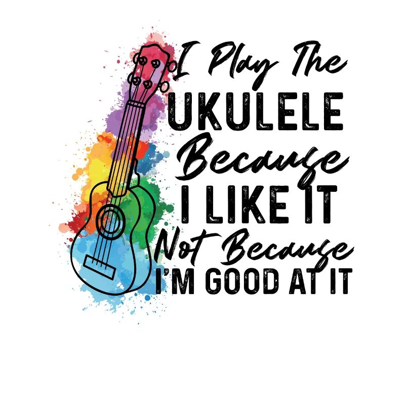 Je joue du ukulélé parce que je l'aime Ukulele Playe