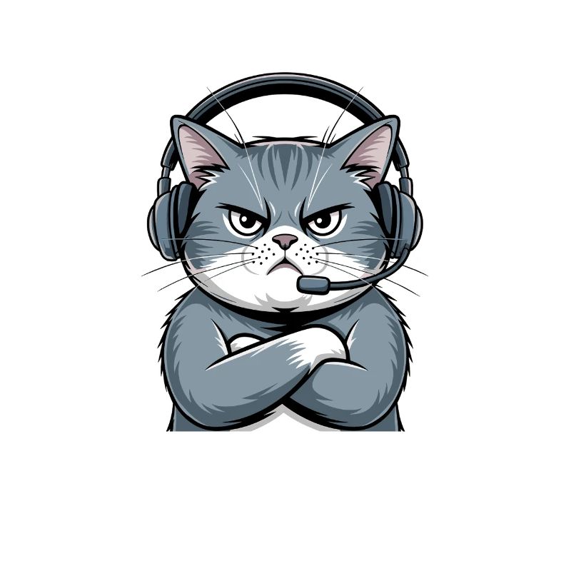 Kundenservice Programmierer Katze Informatiker