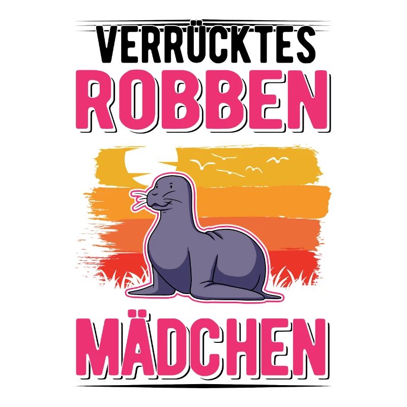 Verrücktes Robbe Mädchen Seelöwe