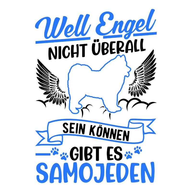 Samojede Engel Schlittenhund Samojeden