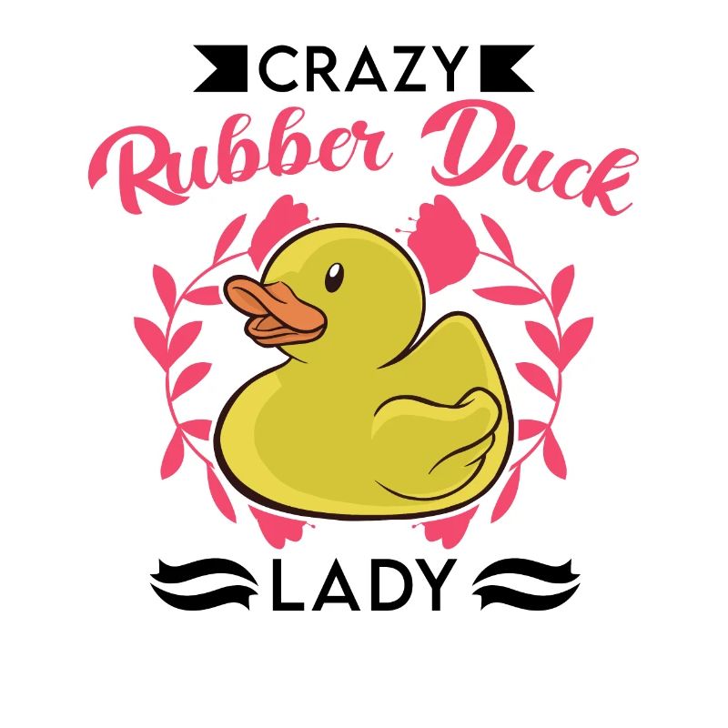 Crazy Rubber Duck Lady Gummiente