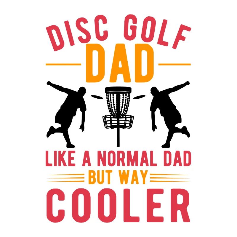 Disc Golf Father Throwing Disc Disc Golf