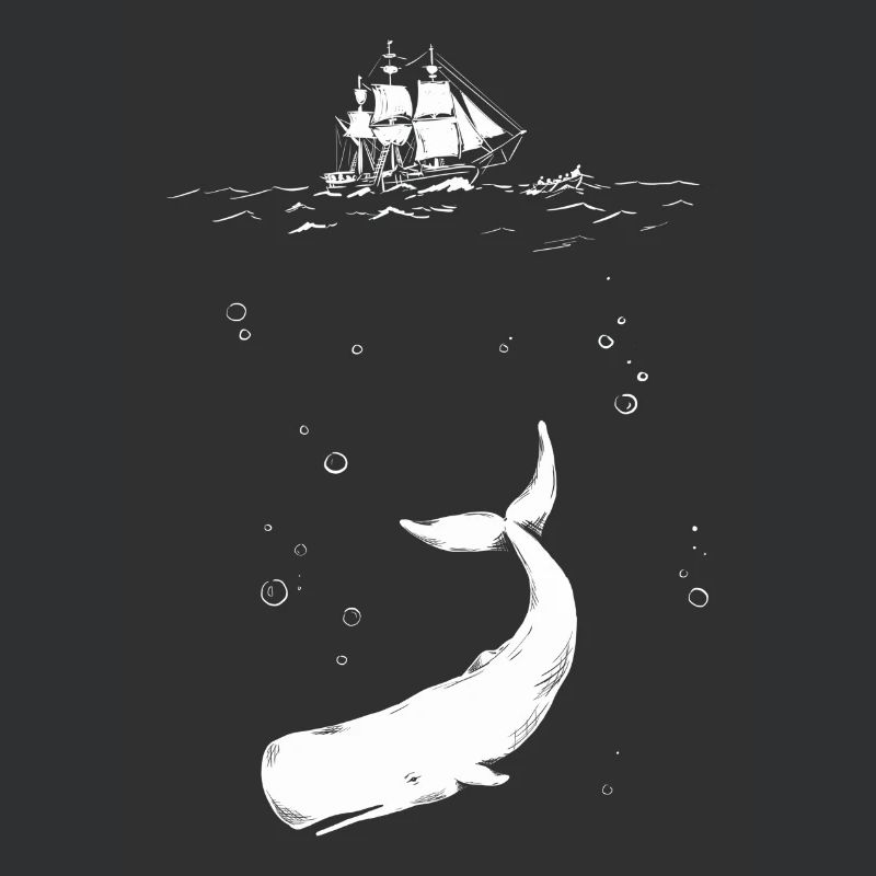 Moby Dick mit Schiff