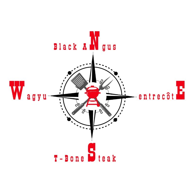 Meat lovers, compass for grilled meat