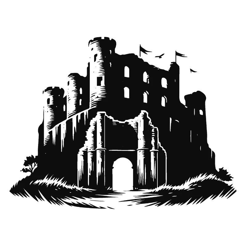 Mysterious ruins, past for explorers