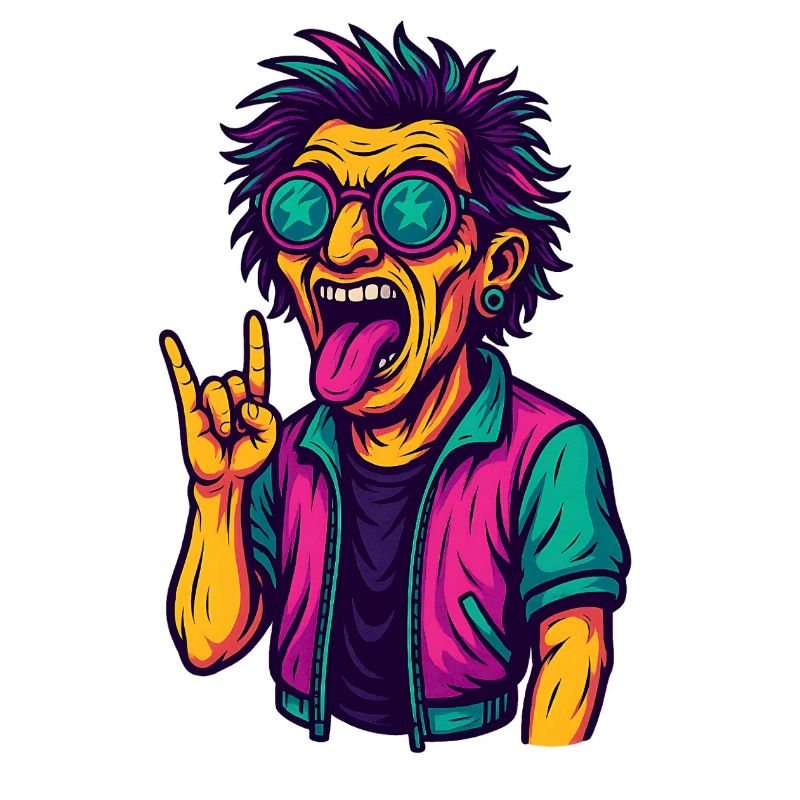 Soirée Techno Rave avec slogan EDM