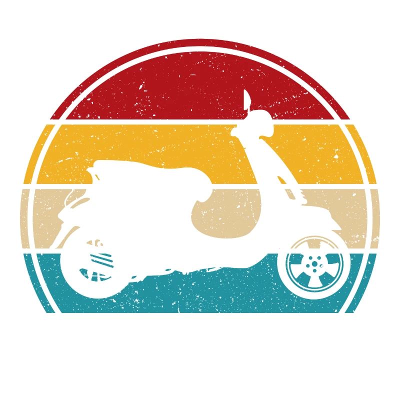 Motorroller Retro rollerfahren scooter moped