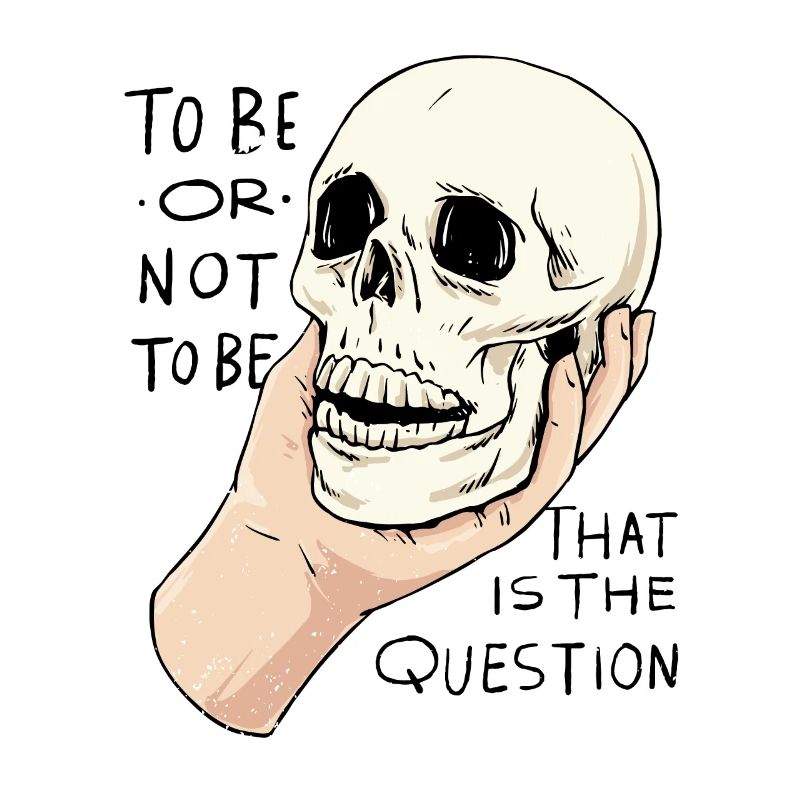 Hamlet Zitat "Sein oder nicht sein" Design
