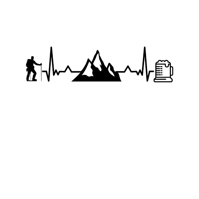 Wander und Bier Herzfrequenz Bergwandern