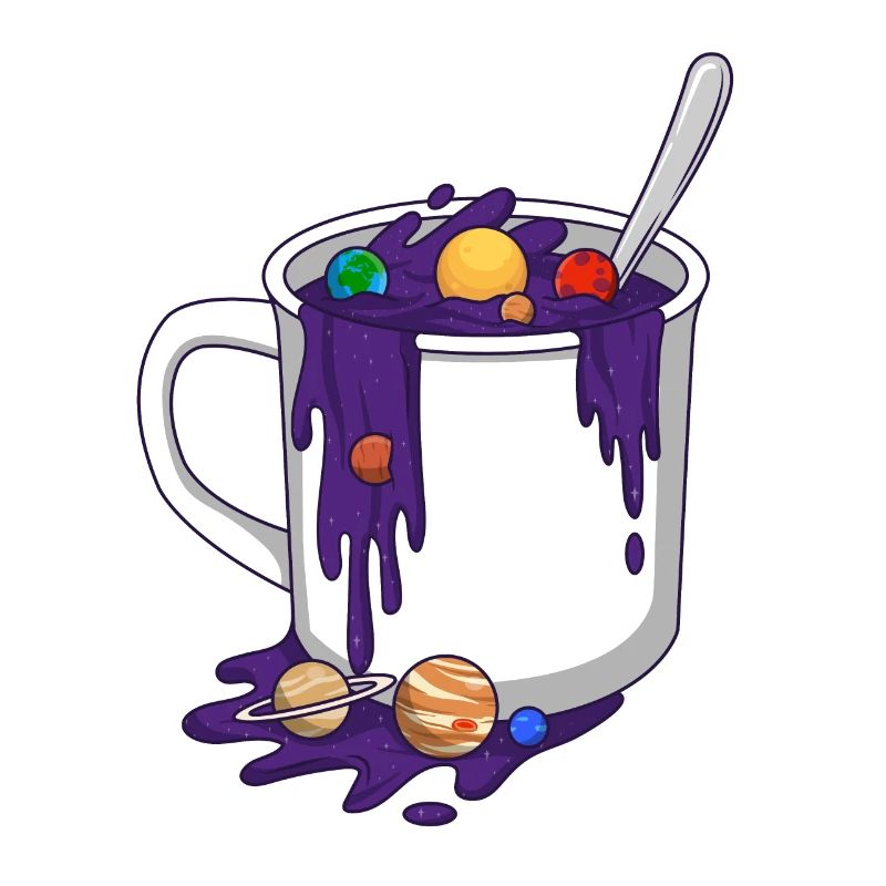 Funny Space Universe Planets Cup