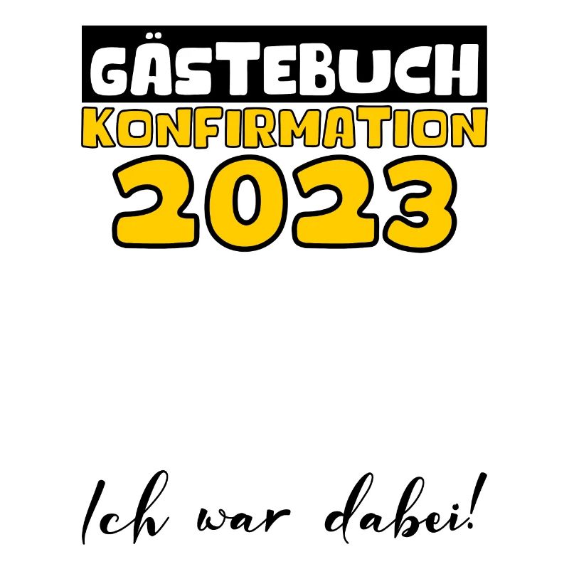 Konfirmation 2023 Gästebuch Mädchen Jungen Jugend
