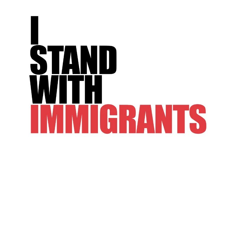 Ich stehe mit Einwanderern Tr�umer mit Einwanderer