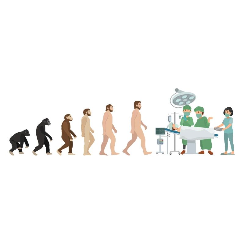 Chirurg Evolution Chefarzt Operation Geschenk