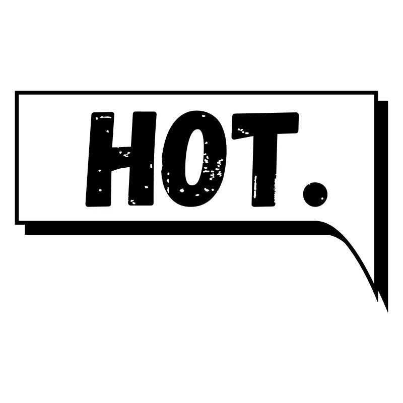 Comic Sprechblase Hot