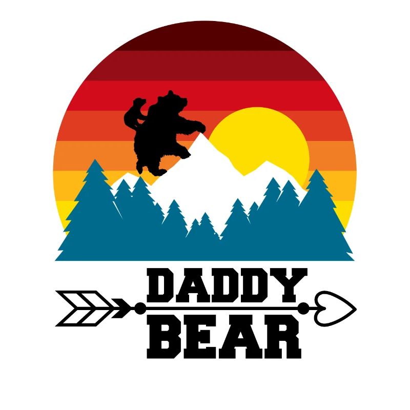 Daddy Bear climb the Mountain in Forest der Bär