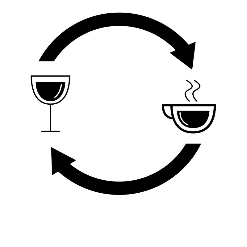 Wine load arrows and coffee -