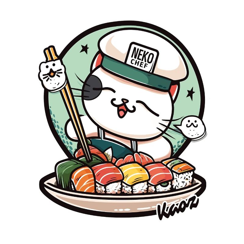 Neko Sushi Chef – Funny Cat Kitchen