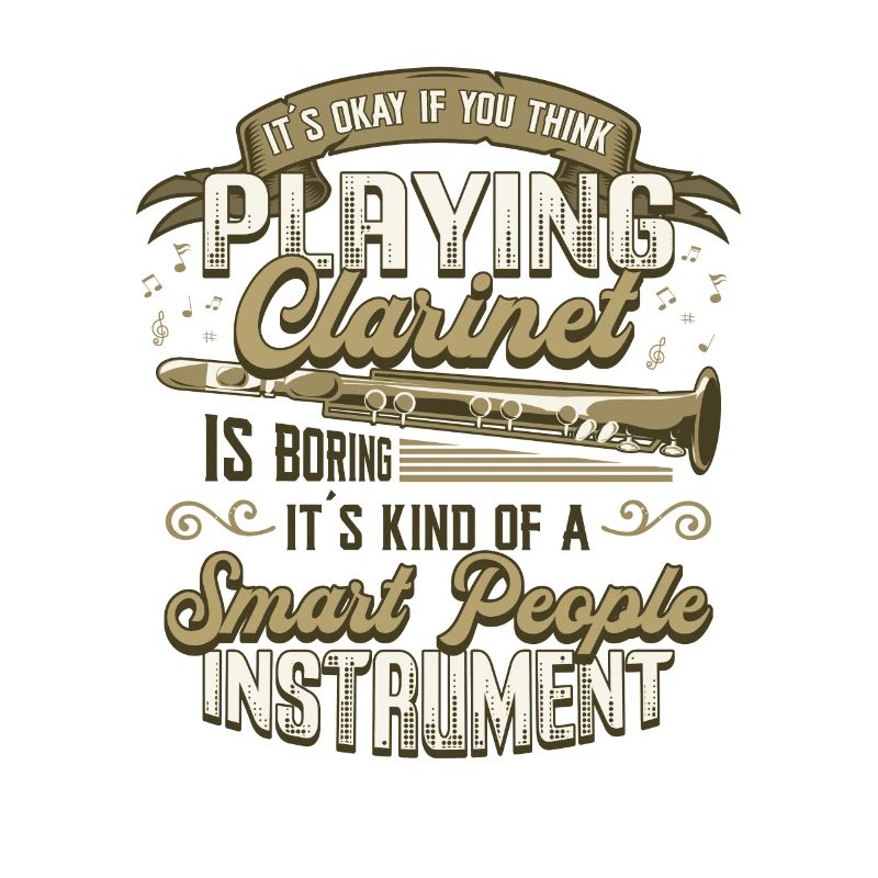 Clarinet playing clarinet