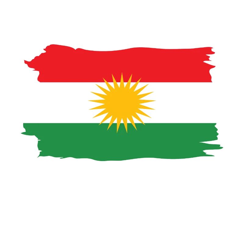 Drapeau kurde kurde kurde kurde son biji