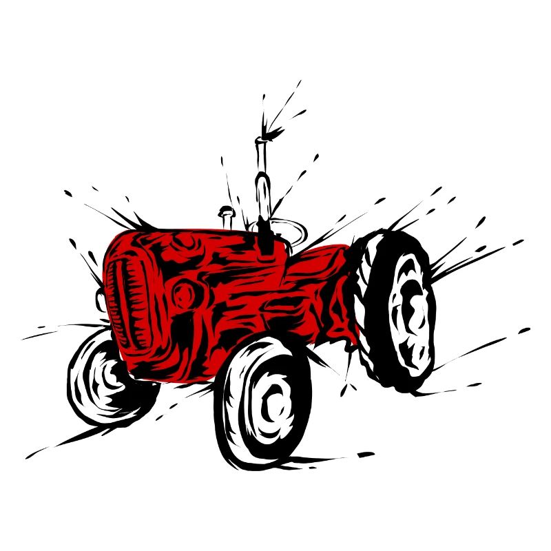 Alter roter Traktor