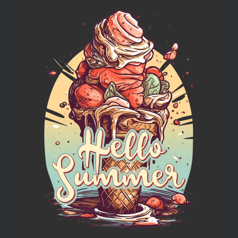 Hello Summer Eis Eiscreme Eisdiele