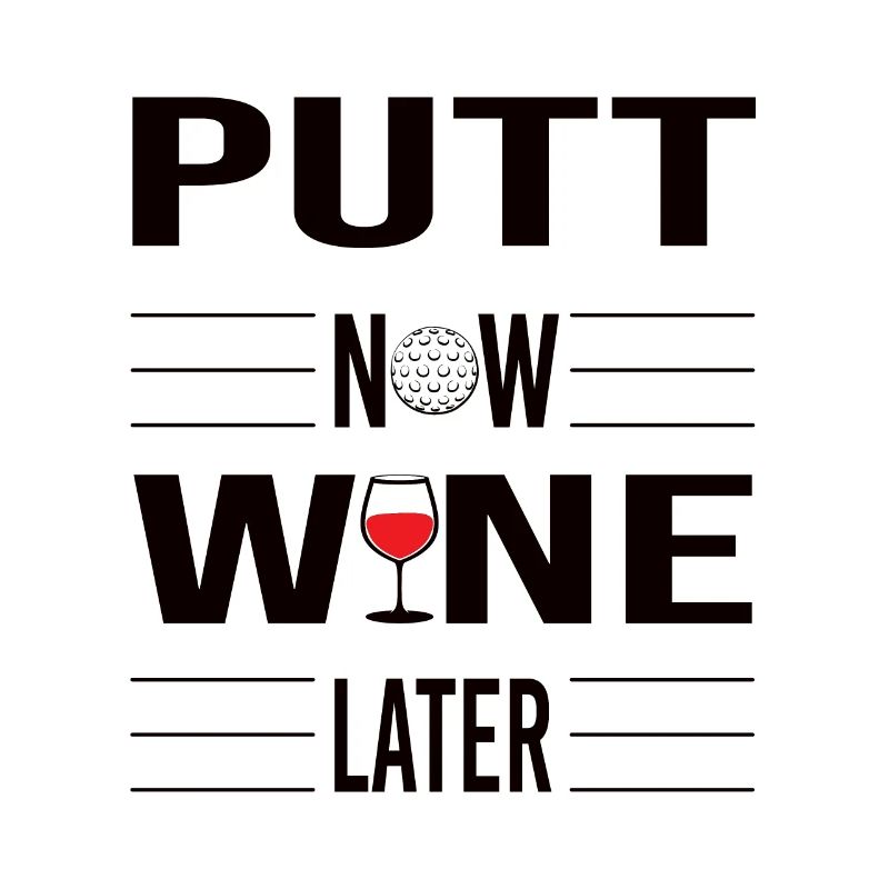 Lustiger Golf und Wein Spruch Geschenkidee Golfer