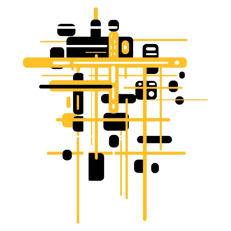 Bauhaus Construction Site - Pattern Abstract