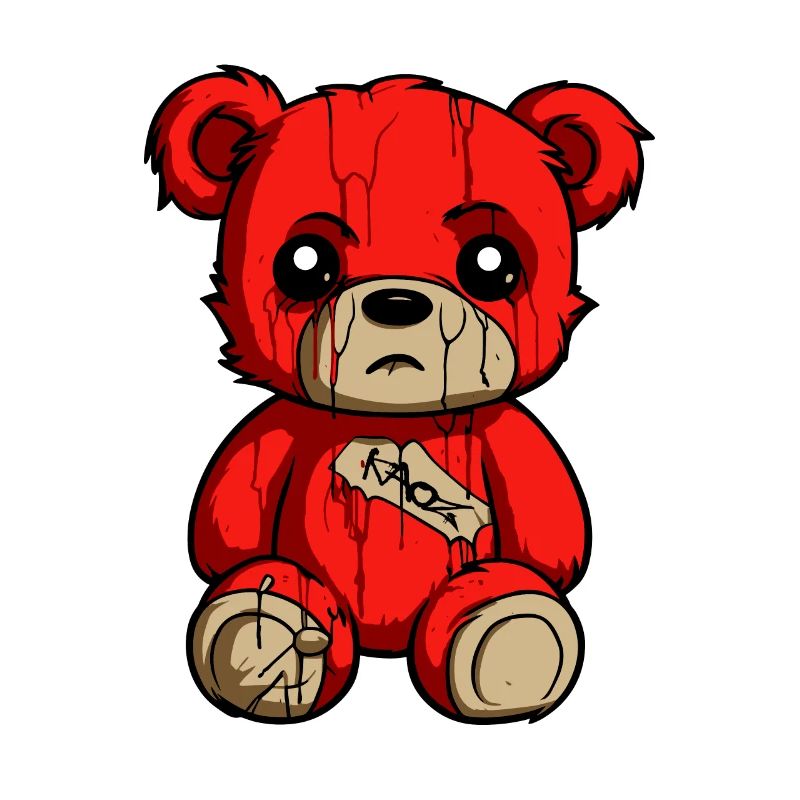 A slightly sad bear plush toy