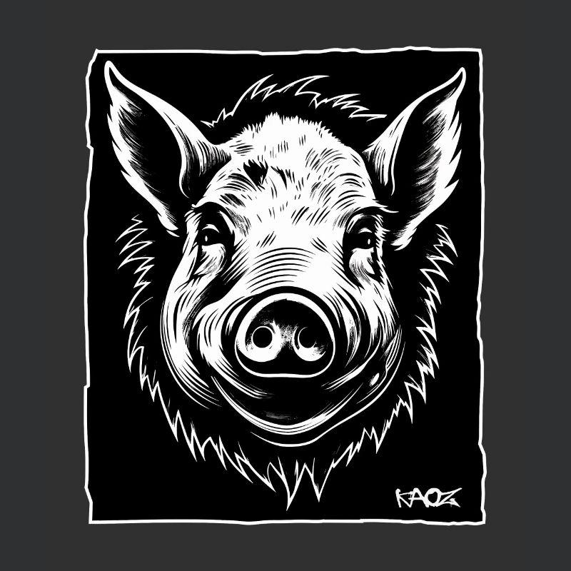 ein Schwein, eine Sau, ein Eber