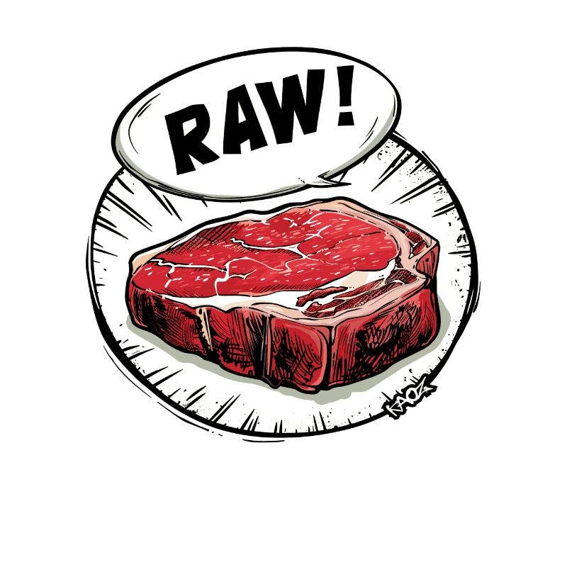 Saftiges Steak - Roh und Lecker