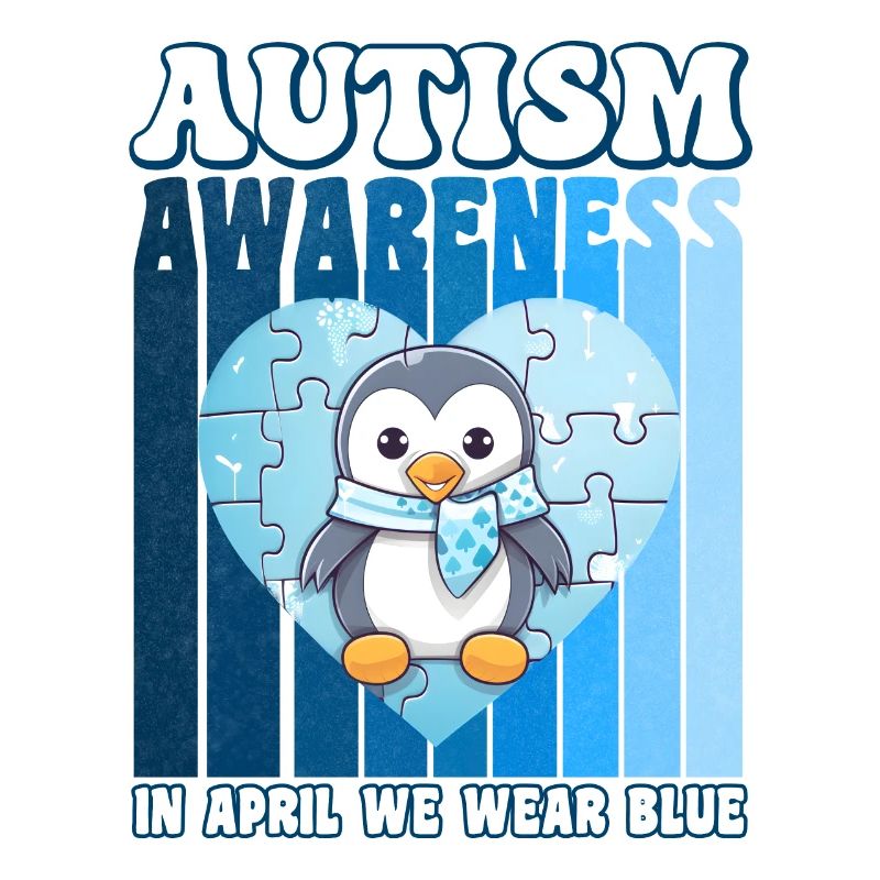 Pingouin de sensibilisation à l’autisme
