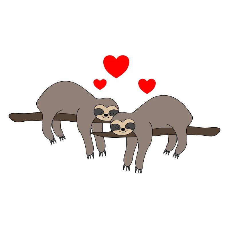 Faultiere Valentinstag