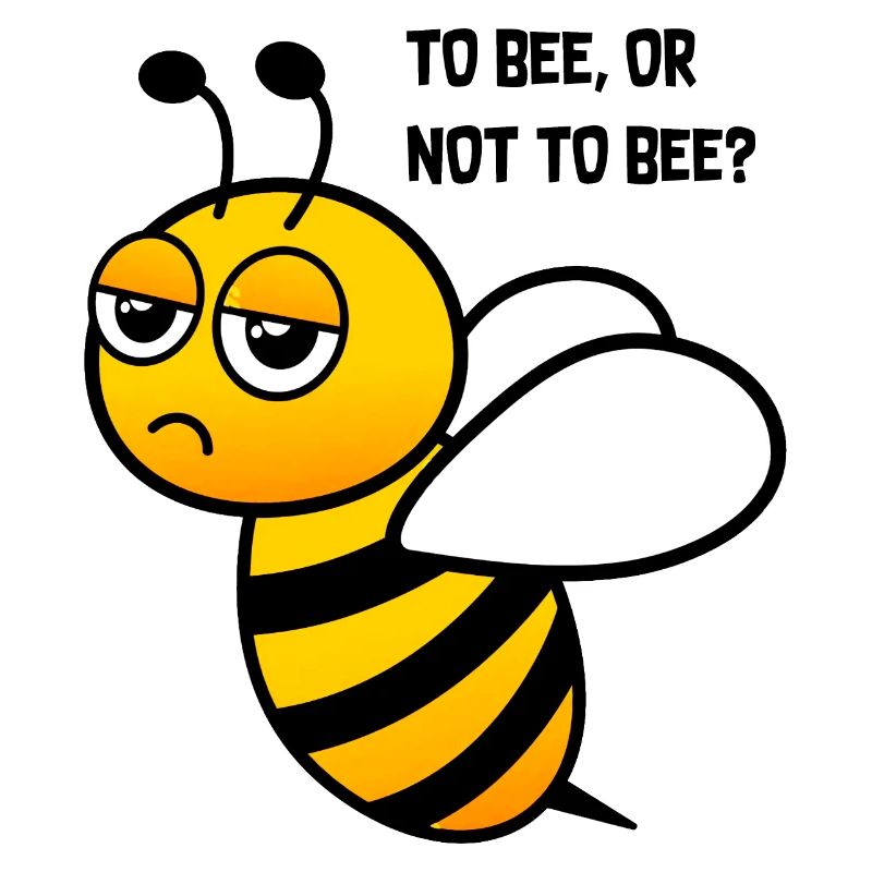 Bee Confused Funny Graphic