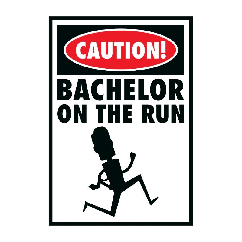 Bachelor Caution Groom Anniversaire de mariage