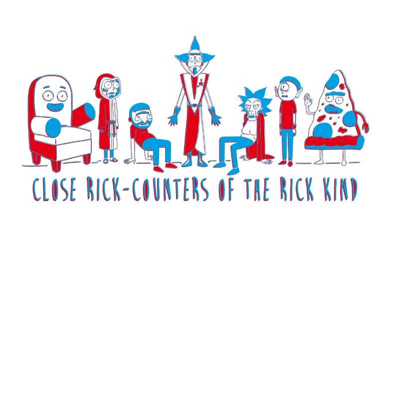 Rick And Morty Close Rick-Counters Drawing