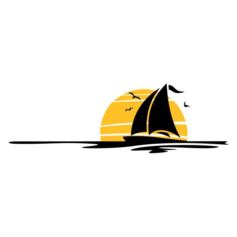 Schiffe - Segelboot Sonne