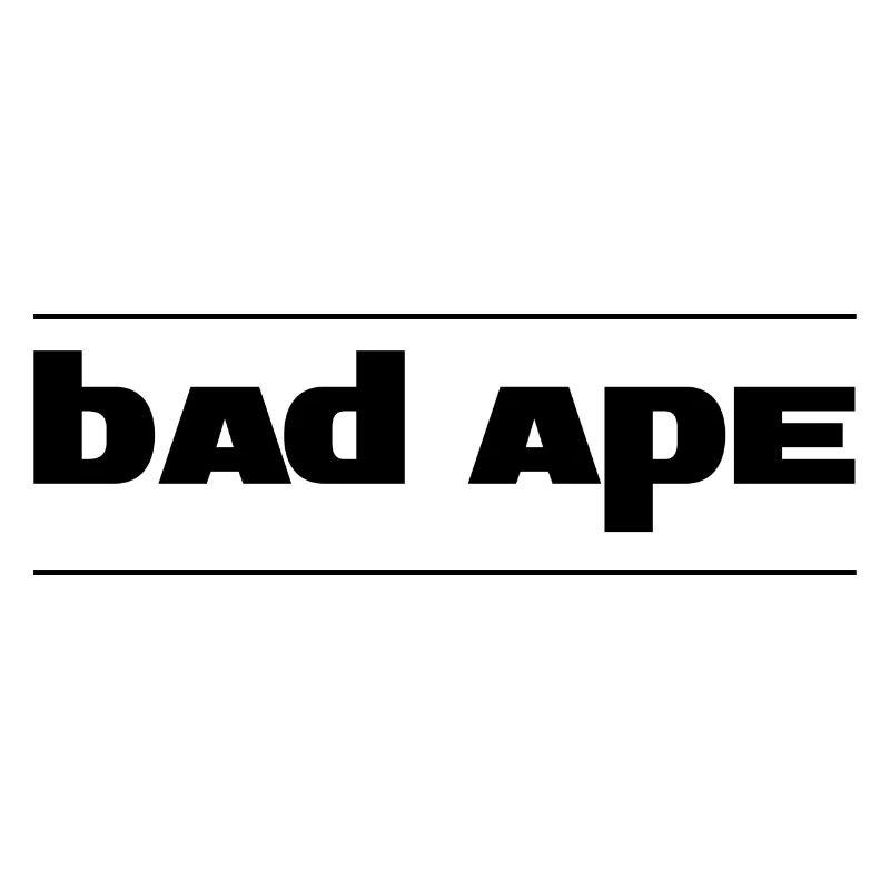 Bad Ape (schwarzer Text)