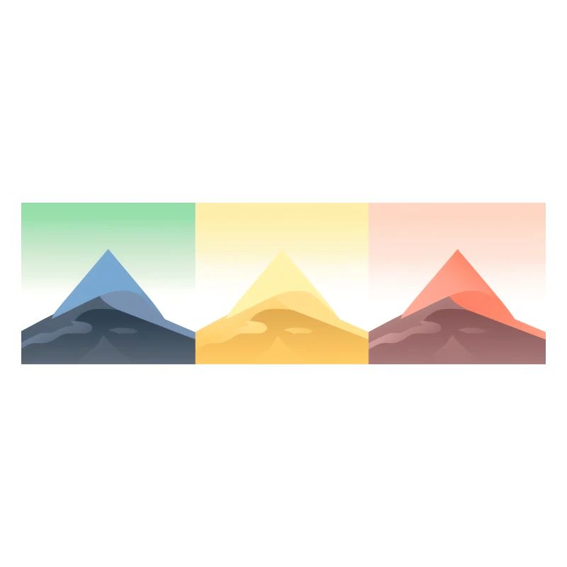 Gebirgslandschaft Geometrische Kunst