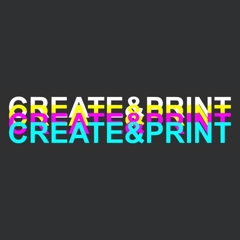 Create & Print (White Text)