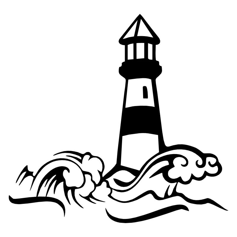 Lighthouse paper ship